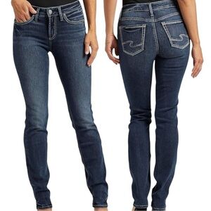 Silver Jeans Suki Straight Dark Wash Jeans W34 L33